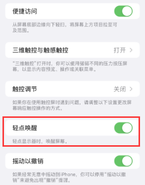 马尔康苹果授权维修站分享iPhone轻点无法唤醒怎么办 