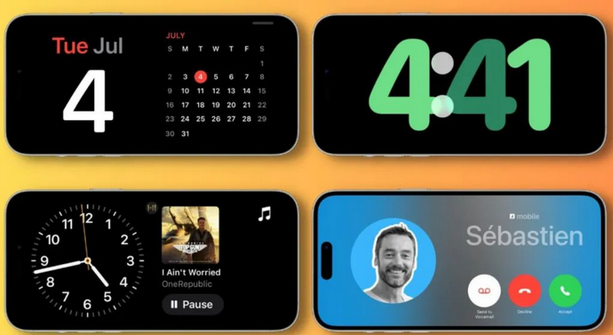 马尔康苹果手机维修分享iOS17横屏充电待机显示有什么好处 